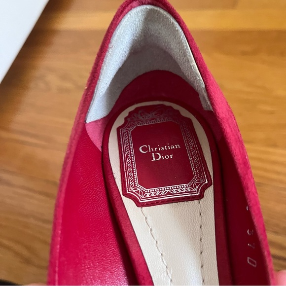 Christian Dior red suede pumps - Picture 5 of 6